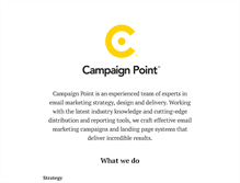 Tablet Screenshot of campaignpoint.com